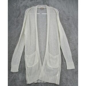 DL1961 Marianna Hewitt Sweater Womens Small Open Knit Cardigan Pockets Wool